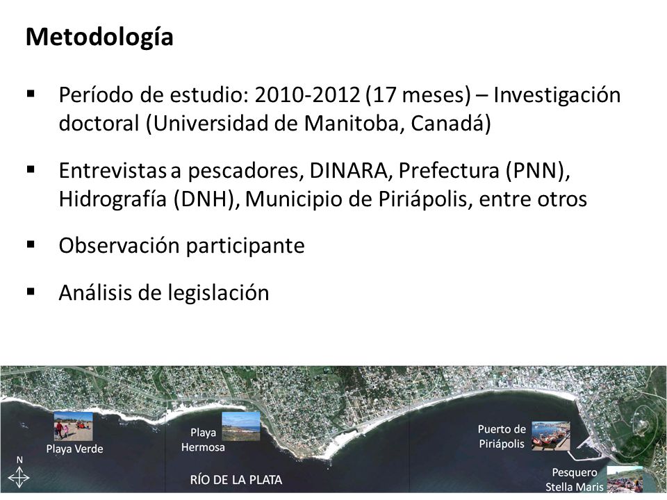 Metodología Período de estudio: (17 meses) – Investigación doctoral (Universidad de Manitoba, Canadá)