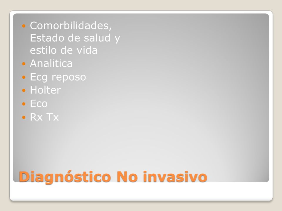 Diagnóstico No invasivo