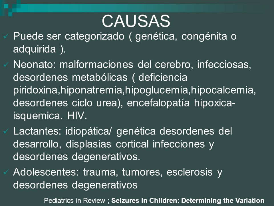 Pediatrics in Review ; Seizures in Children: Determining the Variation