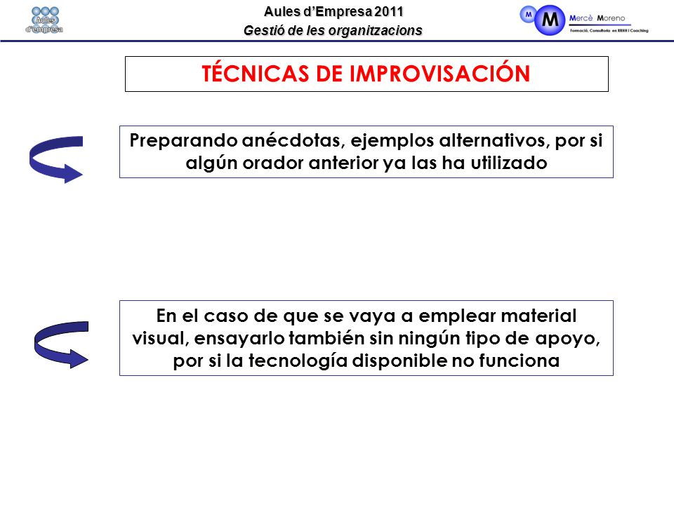 TÉCNICAS DE IMPROVISACIÓN