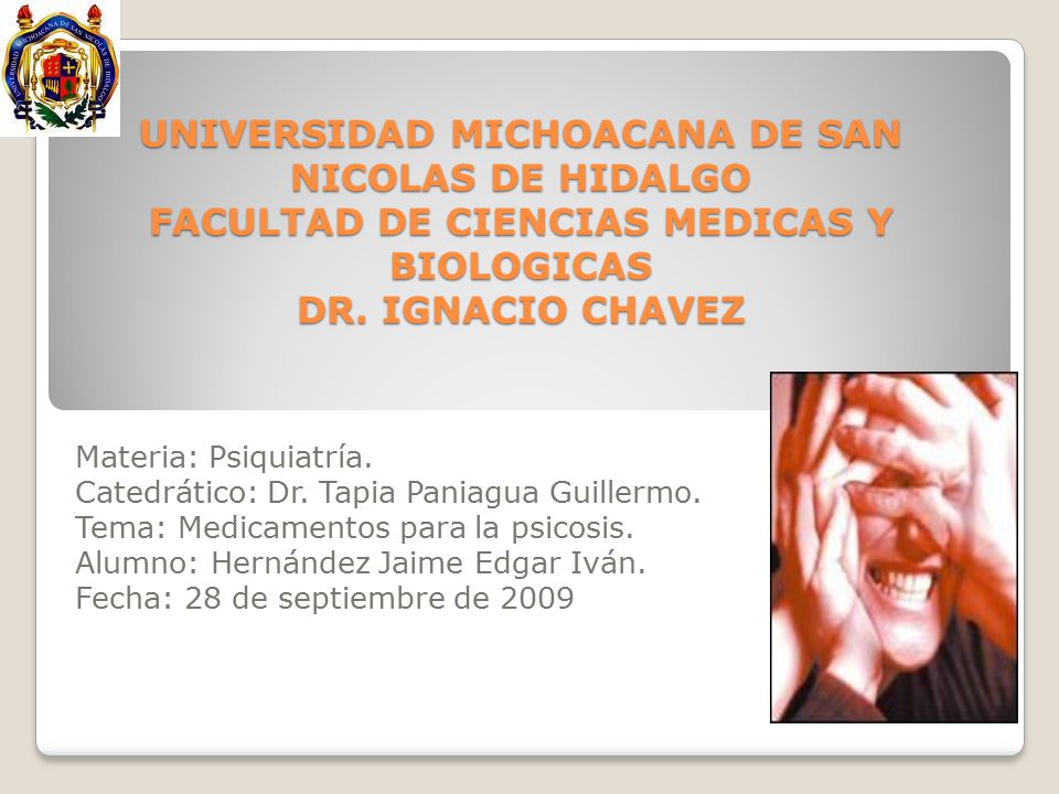 UNIVERSIDAD MICHOACANA DE SAN NICOLAS DE HIDALGO FACULTAD DE CIENCIAS MEDICAS Y BIOLOGICAS DR. IGNACIO CHAVEZ