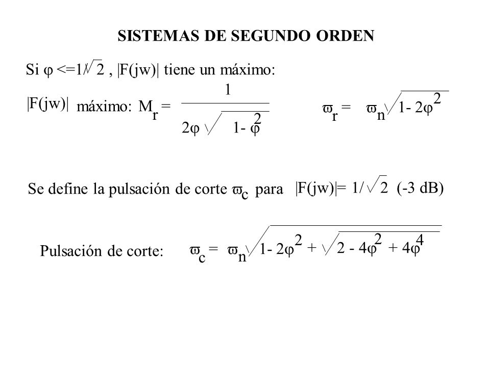 SISTEMAS DE SEGUNDO ORDEN