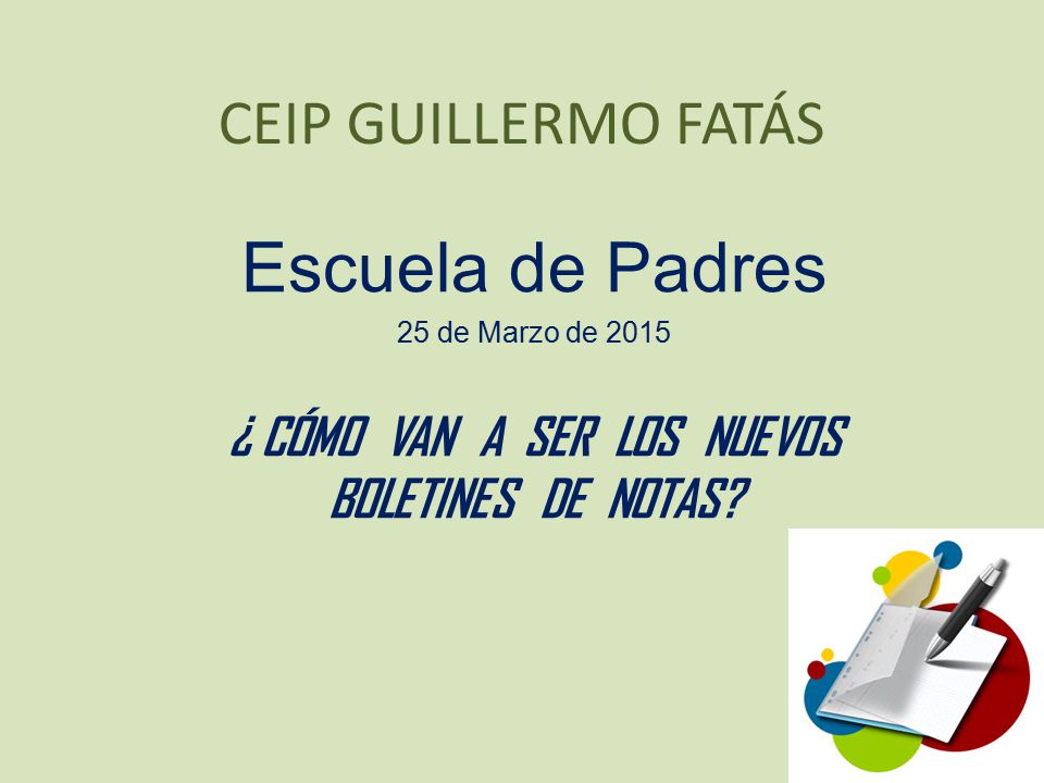 ¿ CÓMO VAN A SER LOS NUEVOS BOLETINES DE NOTAS