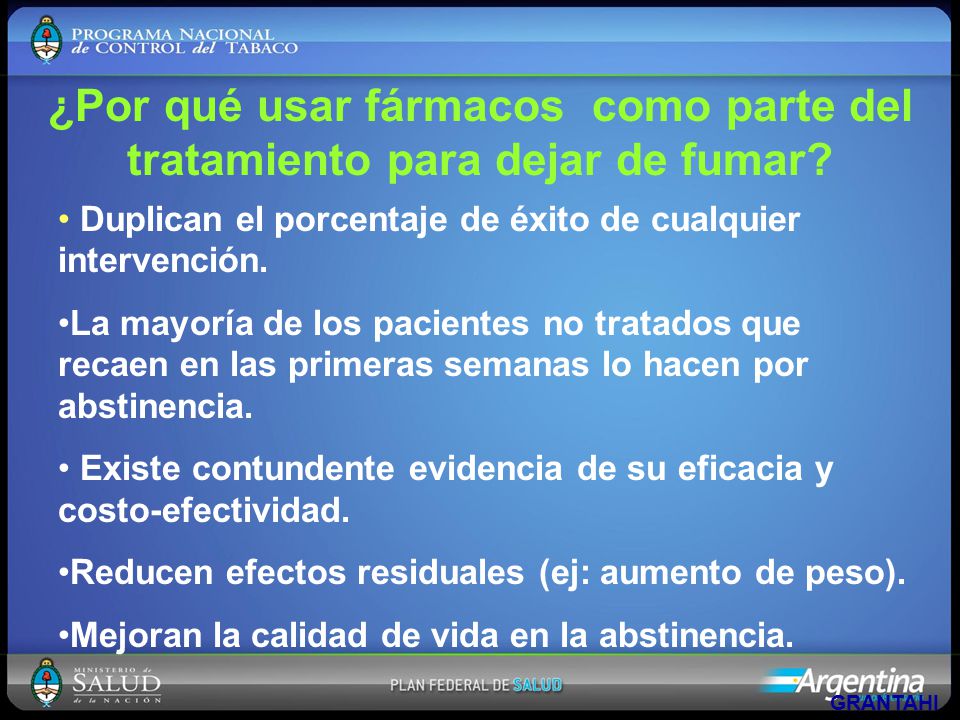 ¿Por qué usar fármacos como parte del tratamiento para dejar de fumar