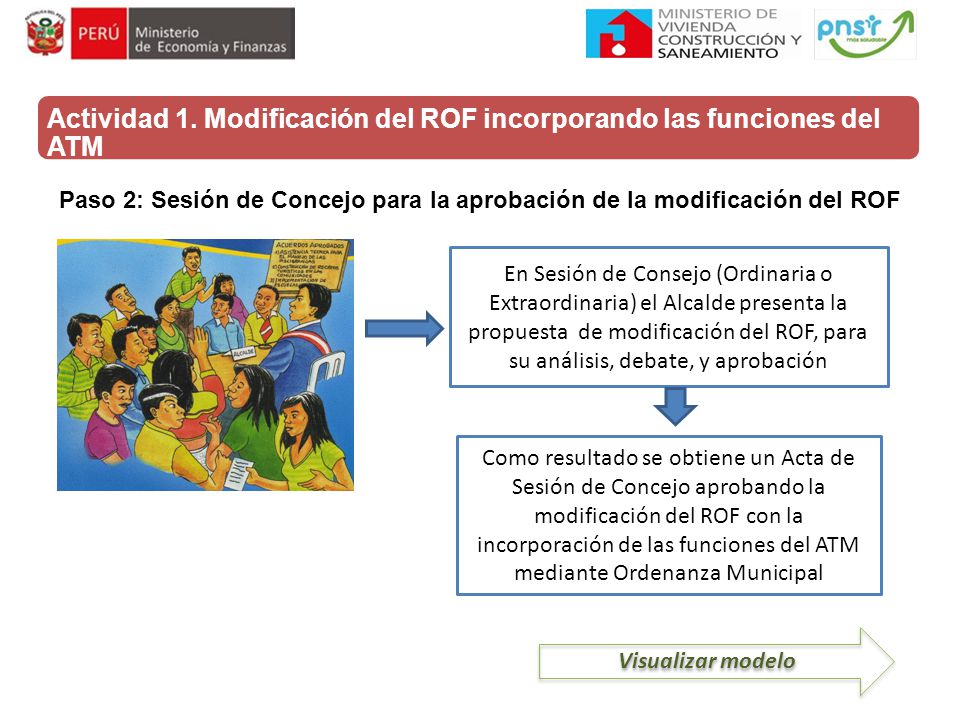 Actividad 1. Modificación del ROF incorporando las funciones del ATM