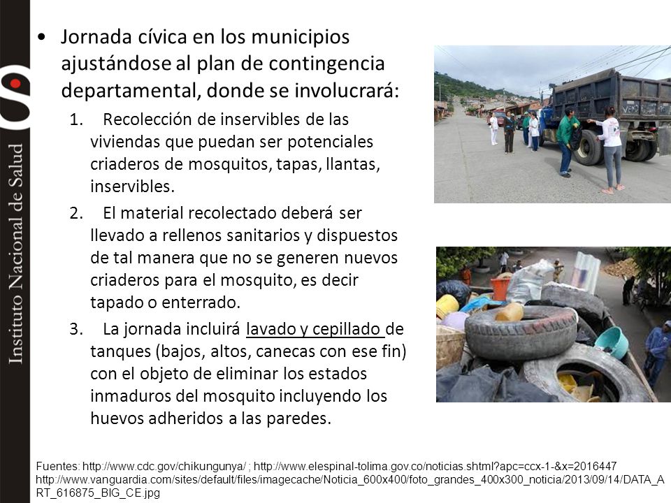 Jornada cívica en los municipios ajustándose al plan de contingencia departamental, donde se involucrará:
