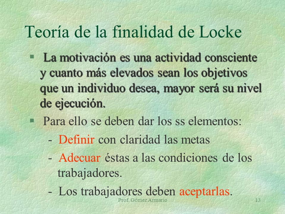 Teoría de la finalidad de Locke
