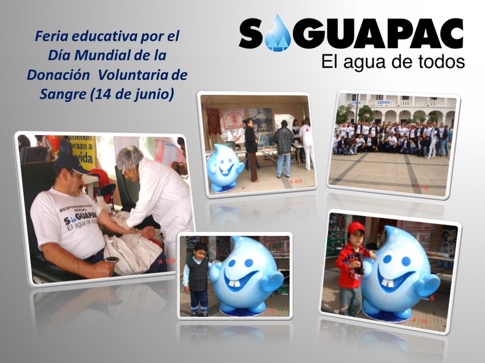 Feria educativa por el Día Mundial de la Donación Voluntaria de Sangre (14 de junio)