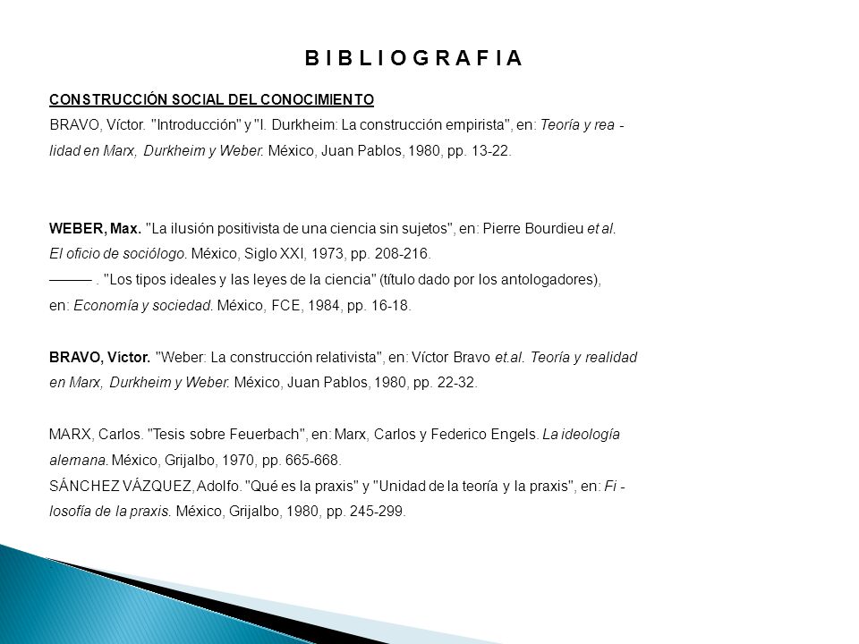 B I B L I O G R A F I A CONSTRUCCIÓN SOCIAL DEL CONOCIMIENTO