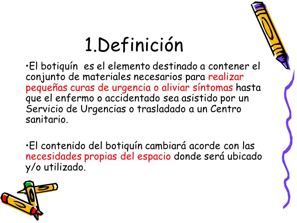 tipos de botiquin de primeros auxilios ppt