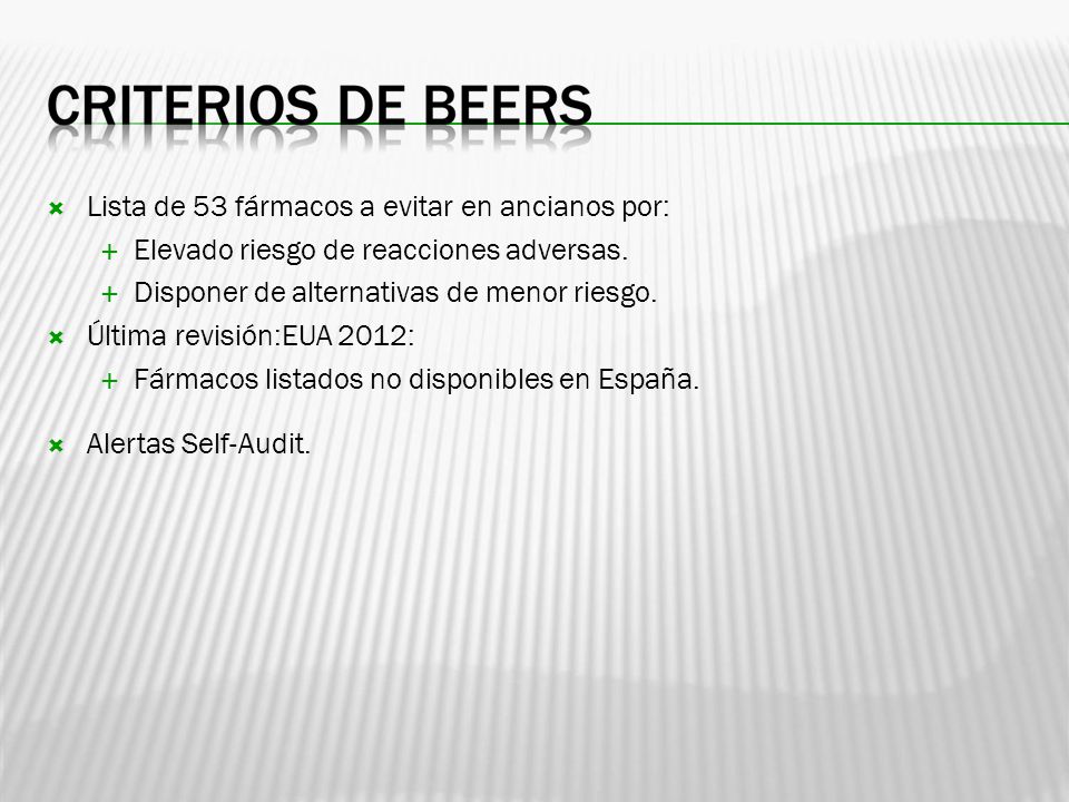 Lista de 53 fármacos a evitar en ancianos por: