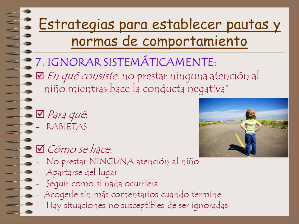 Estrategias para establecer pautas y normas de comportamiento