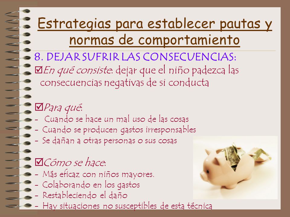 Estrategias para establecer pautas y normas de comportamiento