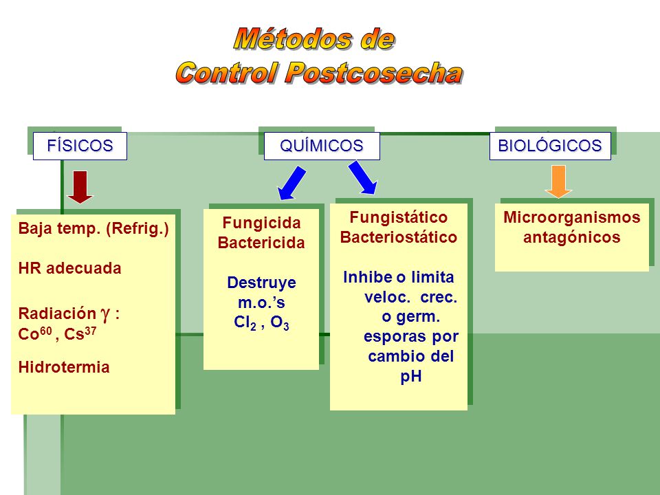 Inhibe o limita veloc. crec. o germ. esporas por cambio del pH