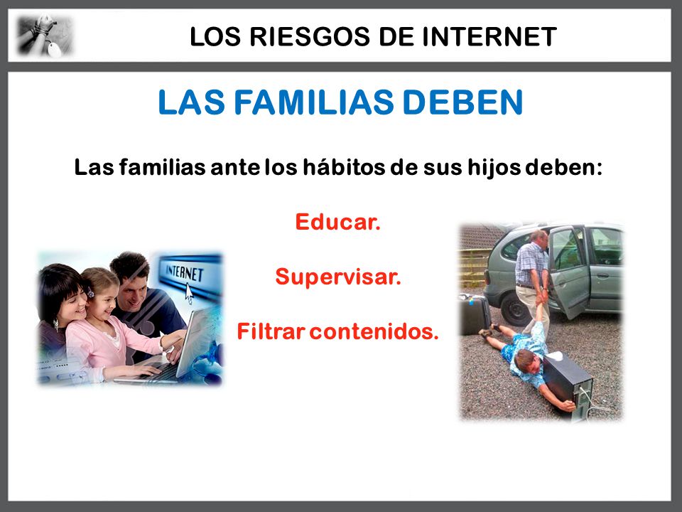 Las familias ante los hábitos de sus hijos deben: