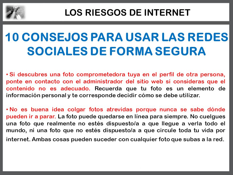 10 CONSEJOS PARA USAR LAS REDES SOCIALES DE FORMA SEGURA
