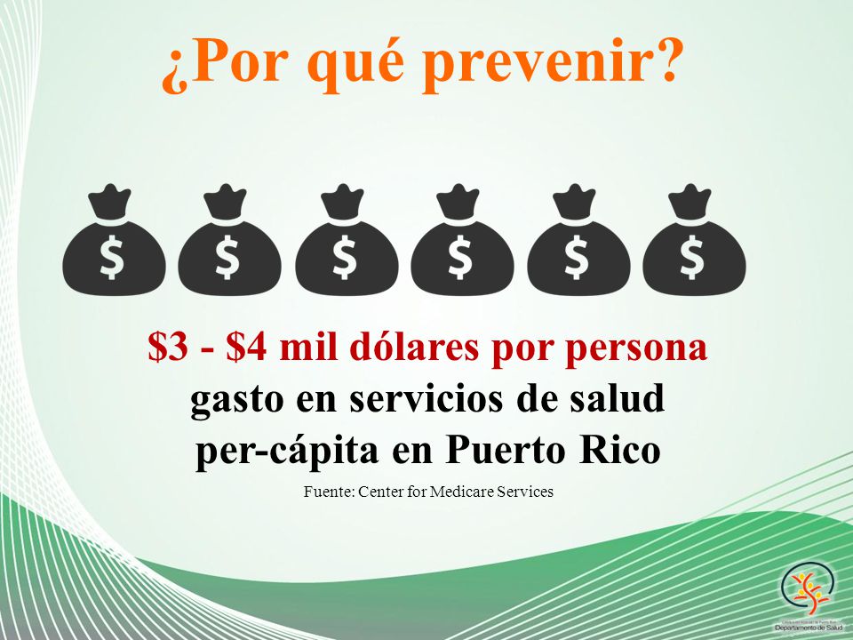 ¿Por qué prevenir $3 - $4 mil dólares por persona