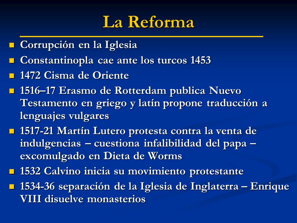 La Reforma Corrupción en la Iglesia