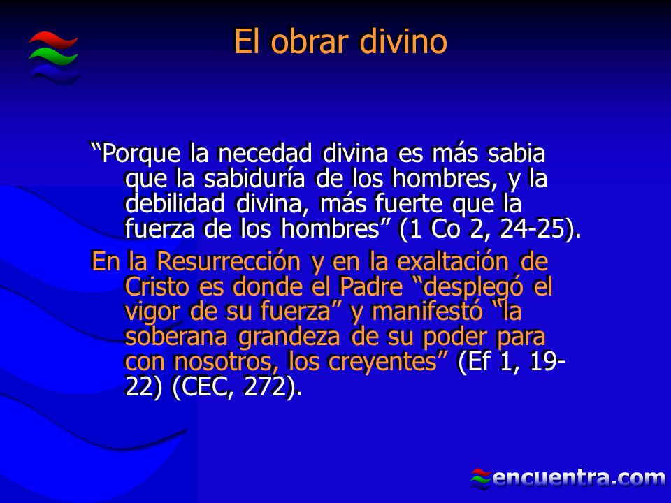 El obrar divino