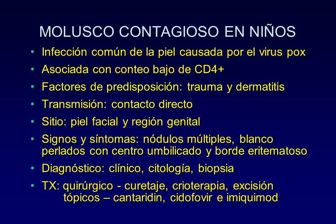 MOLUSCO CONTAGIOSO EN NIÑOS