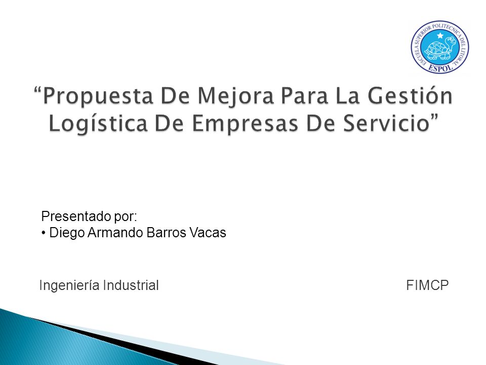 Propuesta De Mejora Para La Gestión Logística De Empresas De Servicio