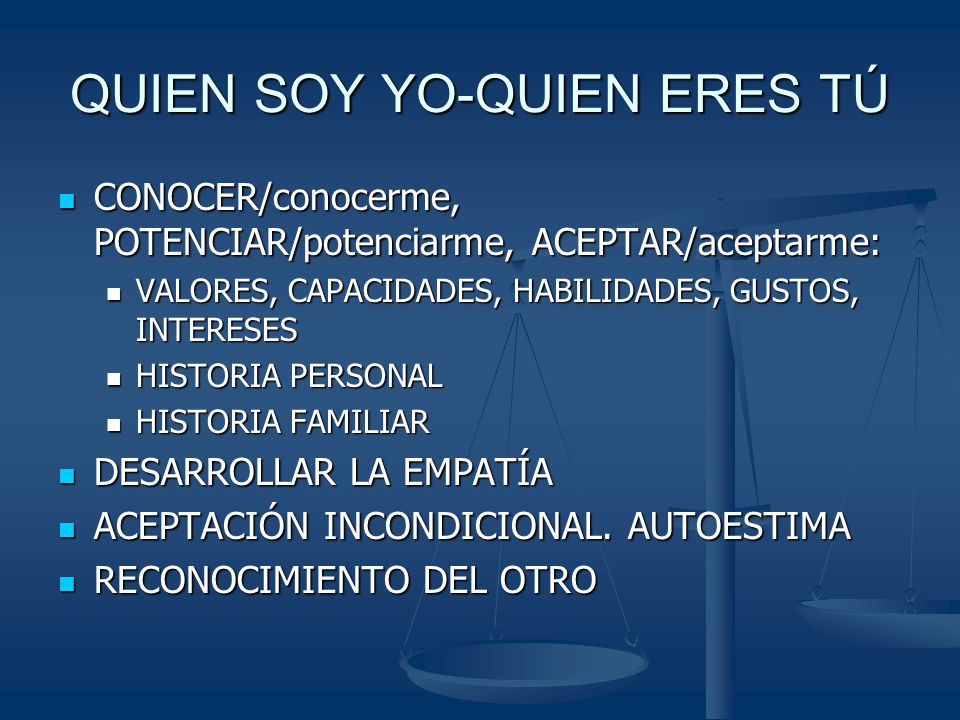 QUIEN SOY YO-QUIEN ERES TÚ