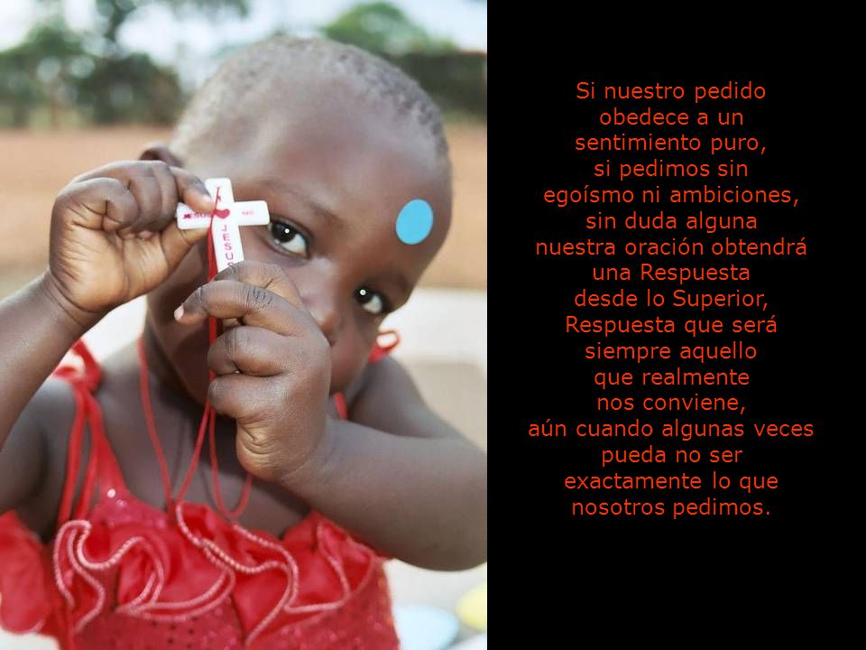 nuestra oración obtendrá una Respuesta desde lo Superior,
