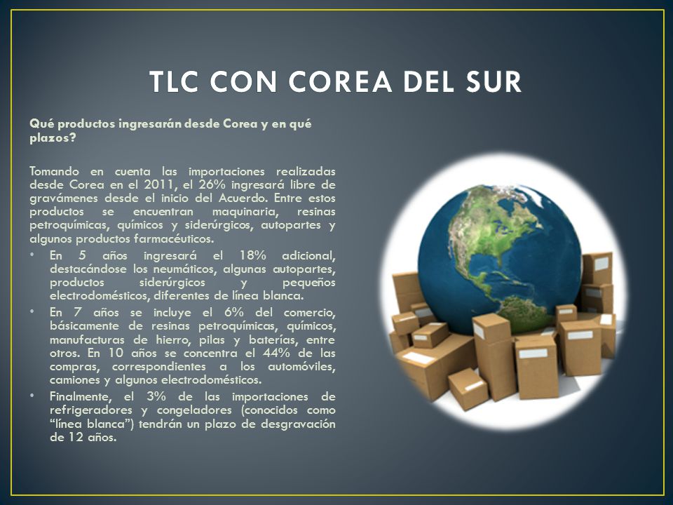TLC CON COREA DEL SUR Qué productos ingresarán desde Corea y en qué plazos