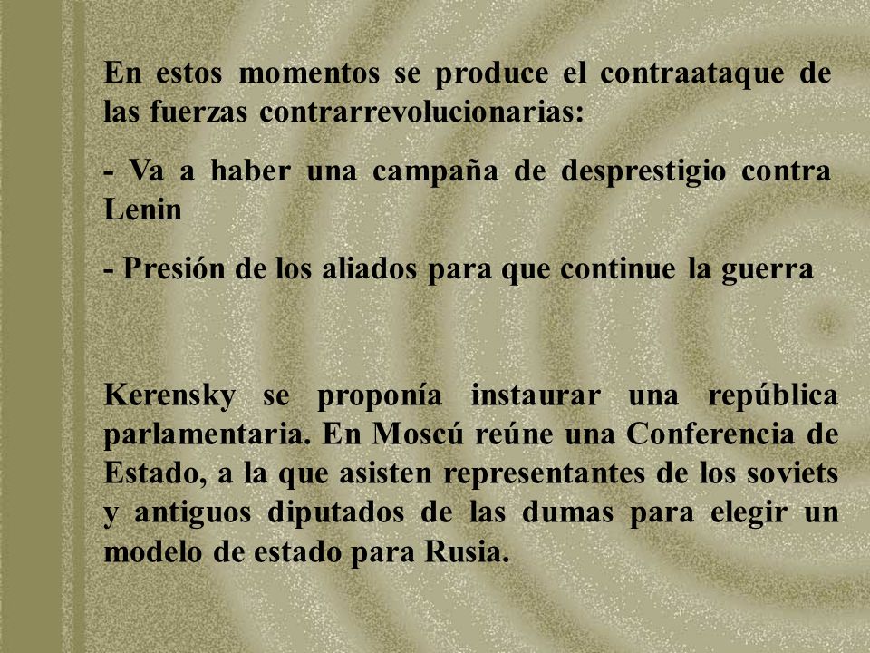 En estos momentos se produce el contraataque de las fuerzas contrarrevolucionarias: