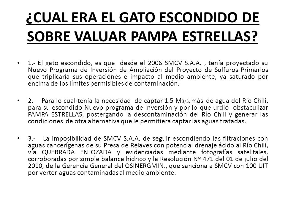 ¿CUAL ERA EL GATO ESCONDIDO DE SOBRE VALUAR PAMPA ESTRELLAS