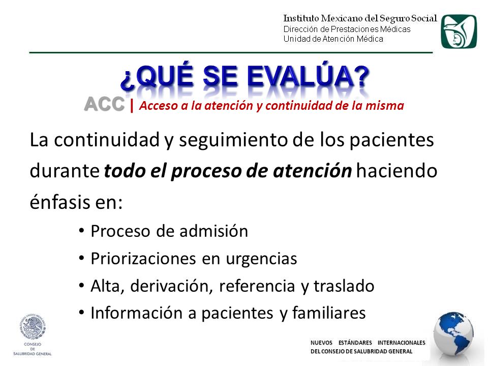ACC | Acceso a la atención y continuidad de la misma