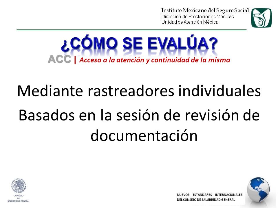 ACC | Acceso a la atención y continuidad de la misma
