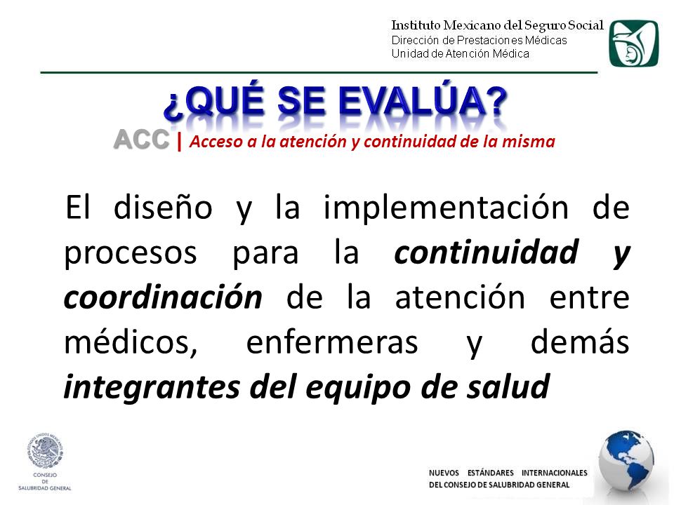ACC | Acceso a la atención y continuidad de la misma