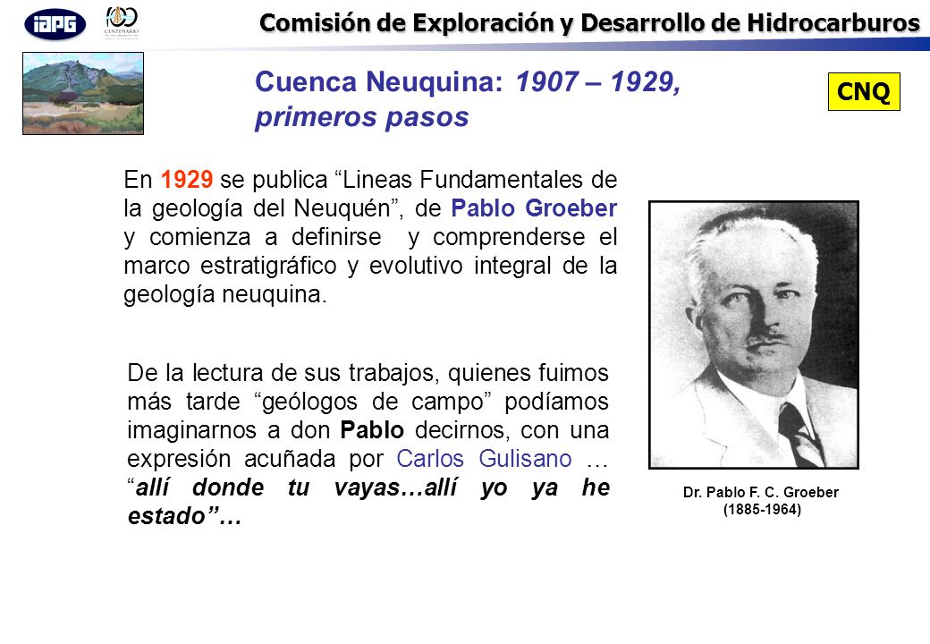 Cuenca Neuquina: 1907 – 1929, primeros pasos CNQ