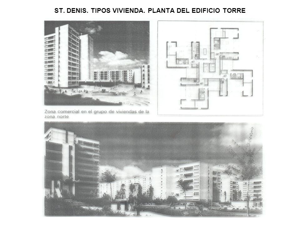 ST. DENIS. TIPOS VIVIENDA. PLANTA DEL EDIFICIO TORRE