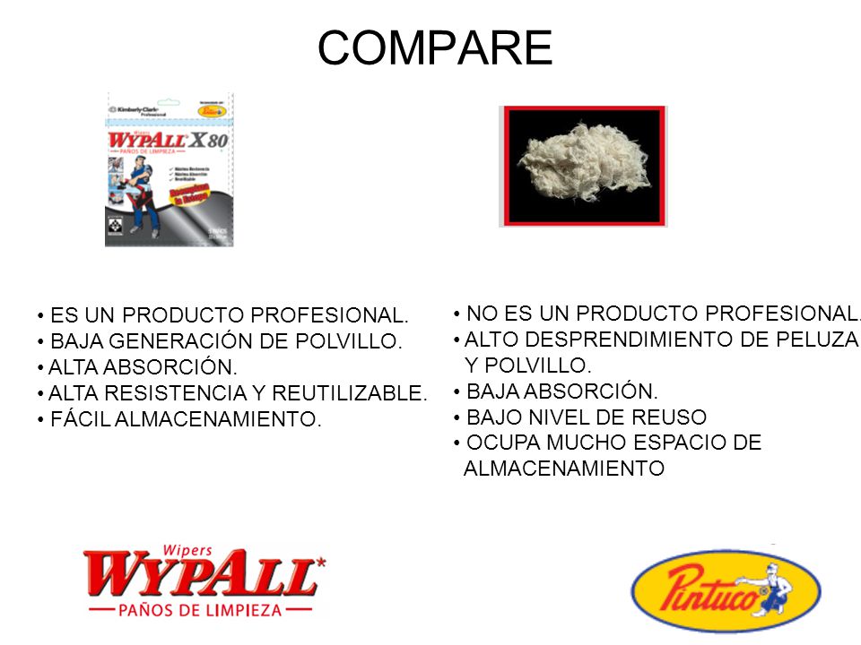 COMPARE ES UN PRODUCTO PROFESIONAL. NO ES UN PRODUCTO PROFESIONAL.