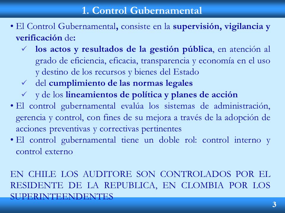 1. Control Gubernamental
