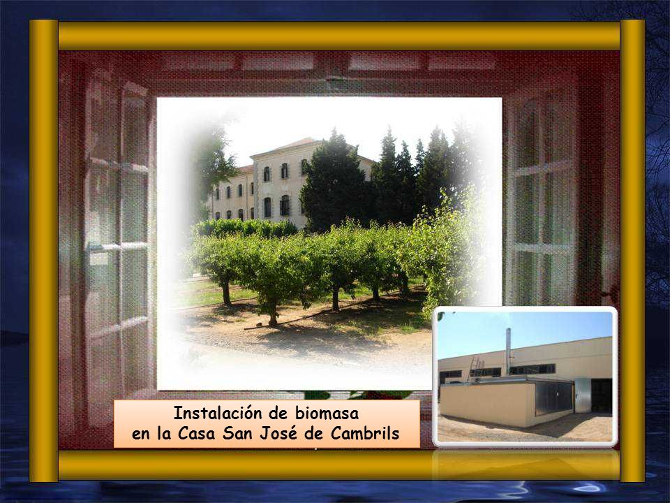 Instalación de biomasa en la Casa San José de Cambrils