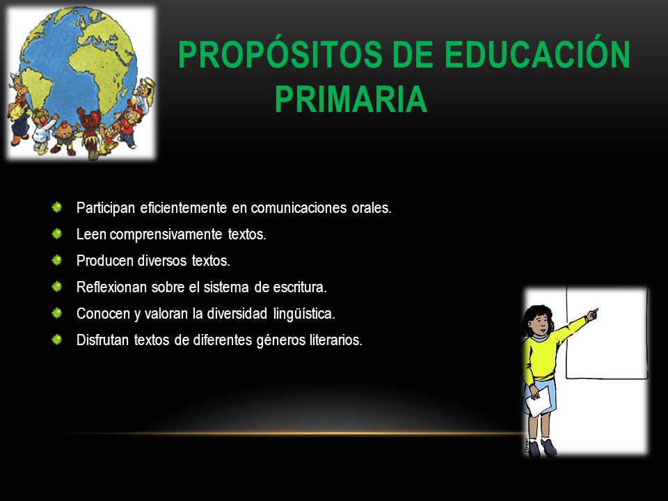 PROPÓSITOS DE EDUCACIÓN PRIMARIA
