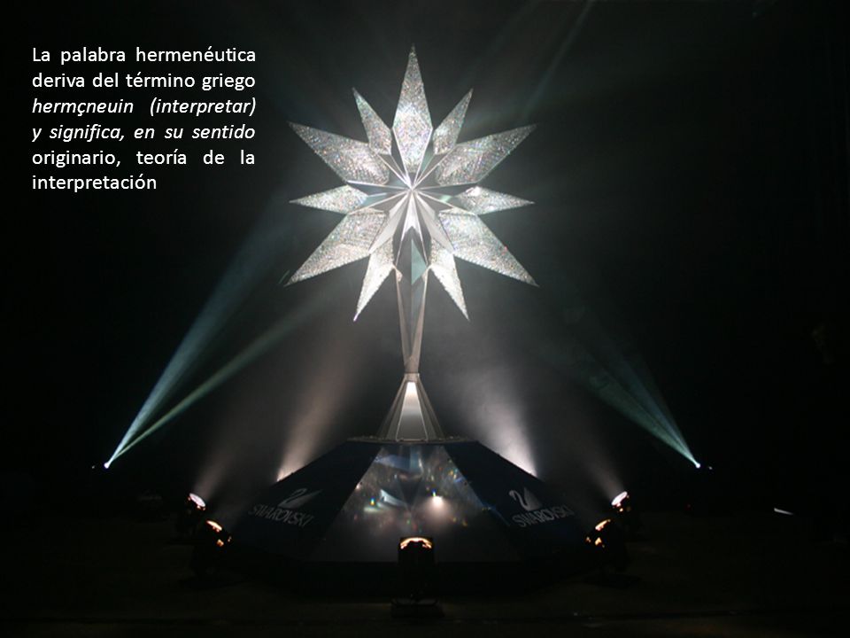 La palabra hermenéutica deriva del término griego hermçneuin (interpretar) y significa, en su sentido originario, teoría de la interpretación