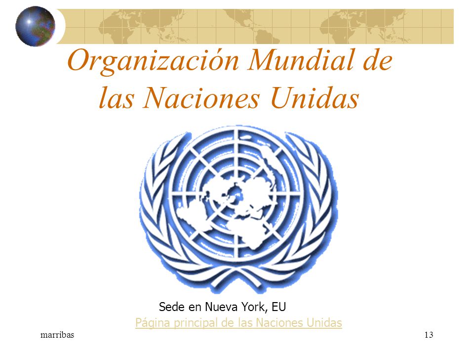 Organización Mundial de las Naciones Unidas