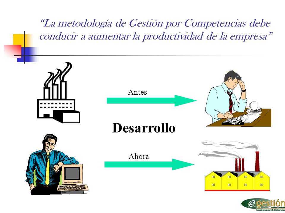 La metodología de Gestión por Competencias debe conducir a aumentar la productividad de la empresa