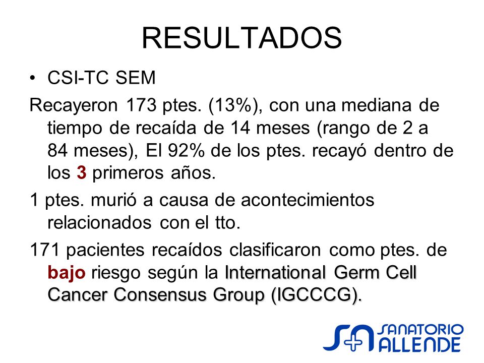 RESULTADOS CSI-TC SEM.