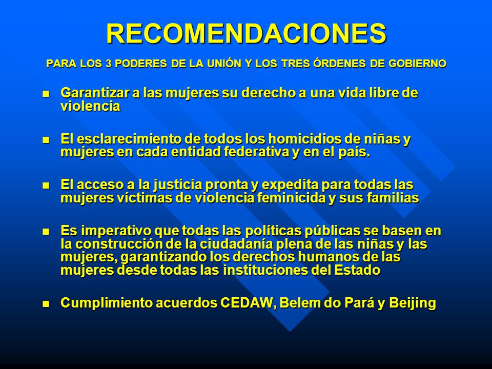 PARA LOS 3 PODERES DE LA UNIÓN Y LOS TRES ÓRDENES DE GOBIERNO