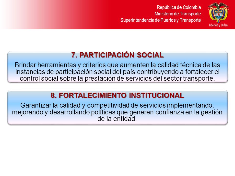 8. FORTALECIMIENTO INSTITUCIONAL