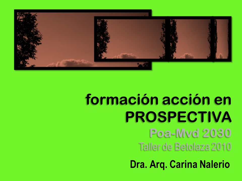formación acción en PROSPECTIVA Poa-Mvd 2030 Taller de Betolaza 2010
