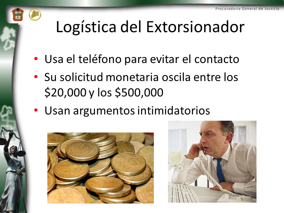 Logística del Extorsionador