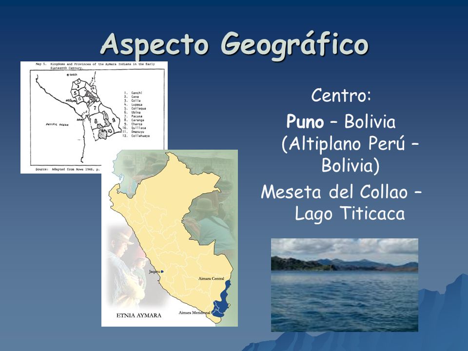 Aspecto Geográfico Centro: Puno – Bolivia (Altiplano Perú – Bolivia)
