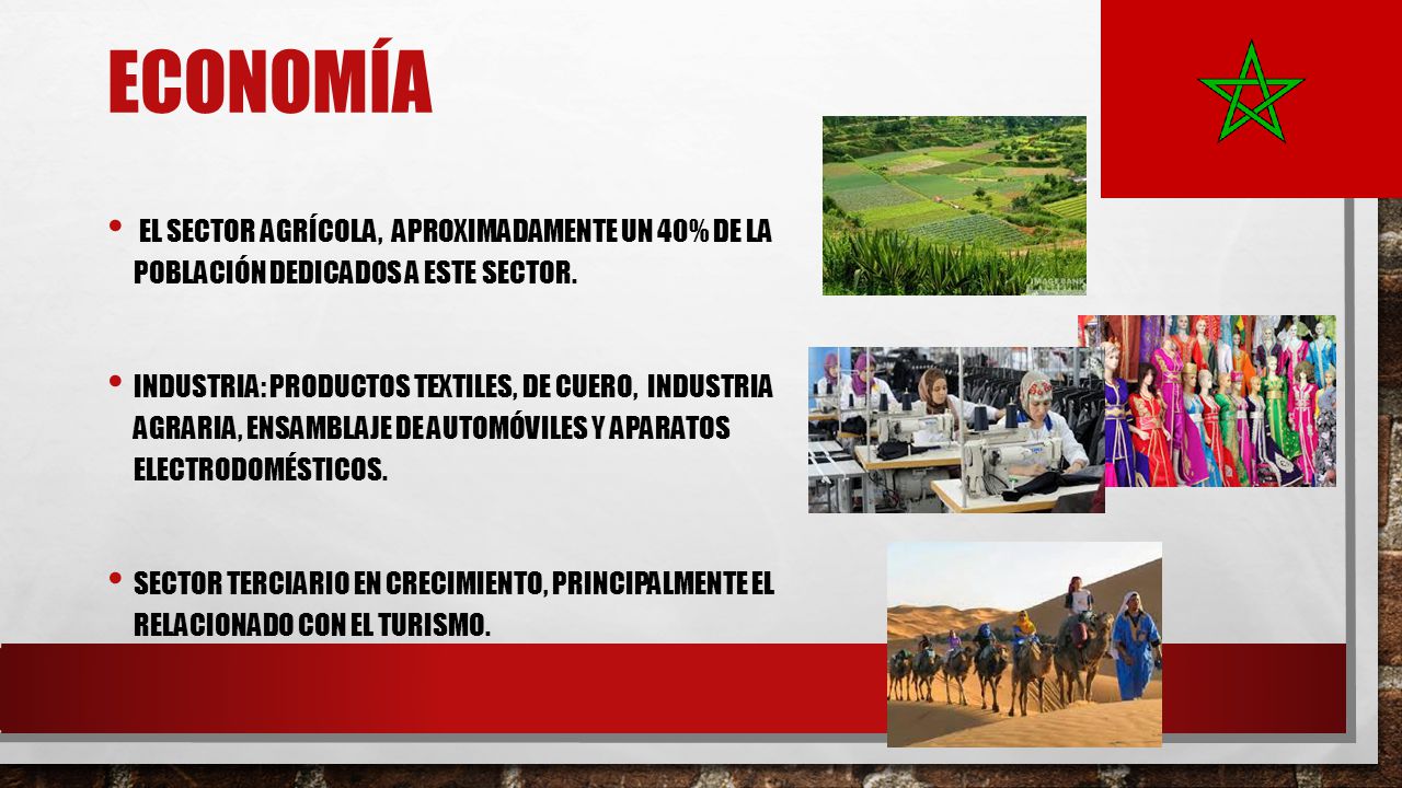 Economía El sector agrícola, aproximadamente un 40% de la población dedicados a este sector.