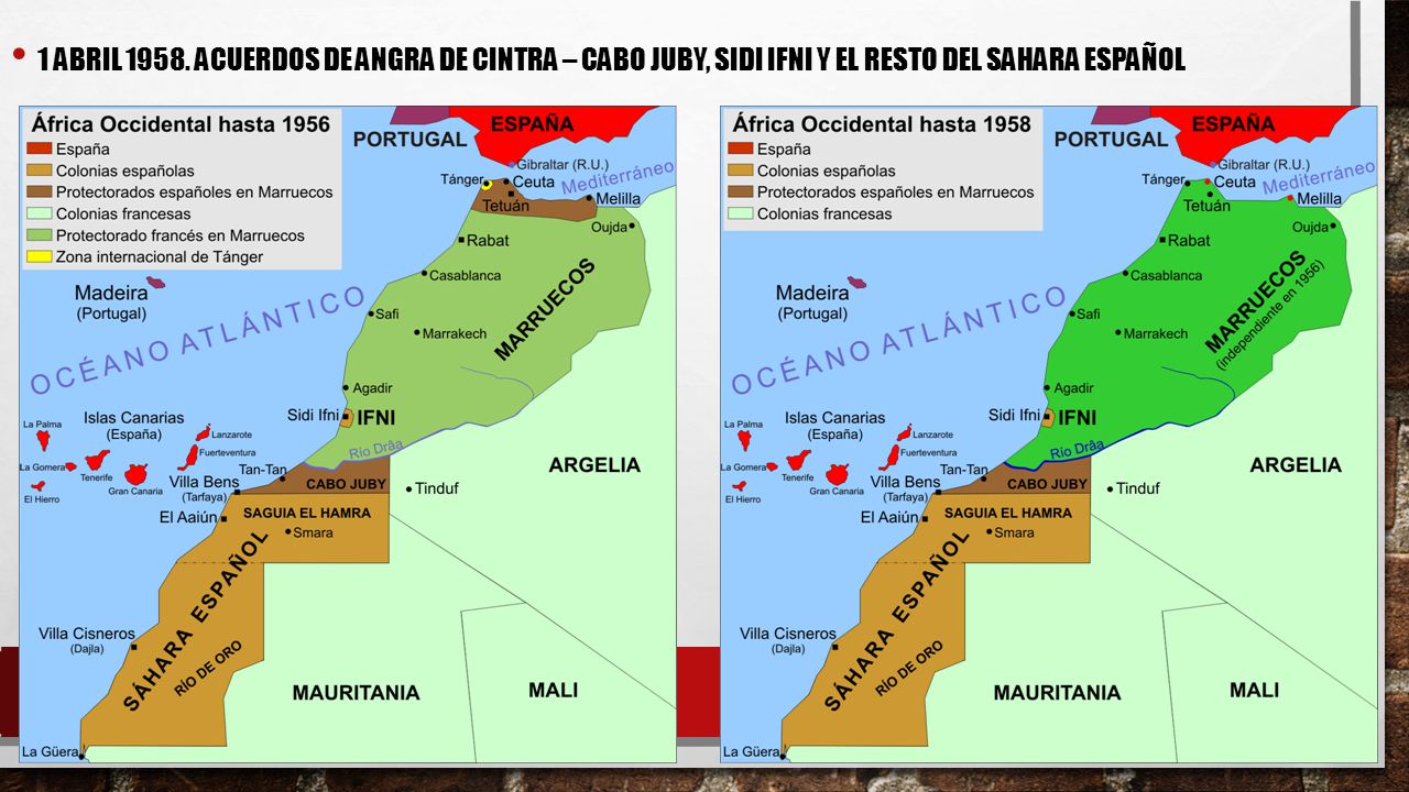 1 abril acuerdos de angra de cintra – cabo juby, sidi ifni y el resto del Sahara español